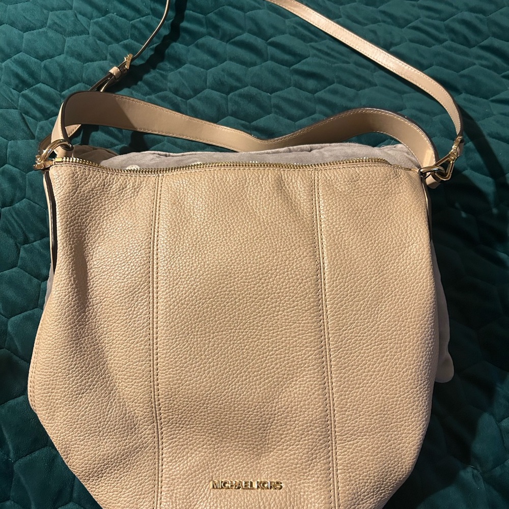 Michael Kors Tan Leather Shoulder Bag